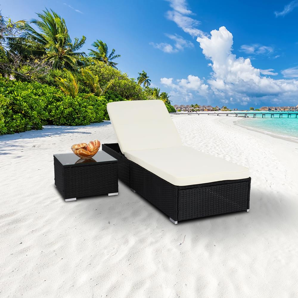 Kids Outdoor Lounge Furniture - Chaise longue de jardin réglable en