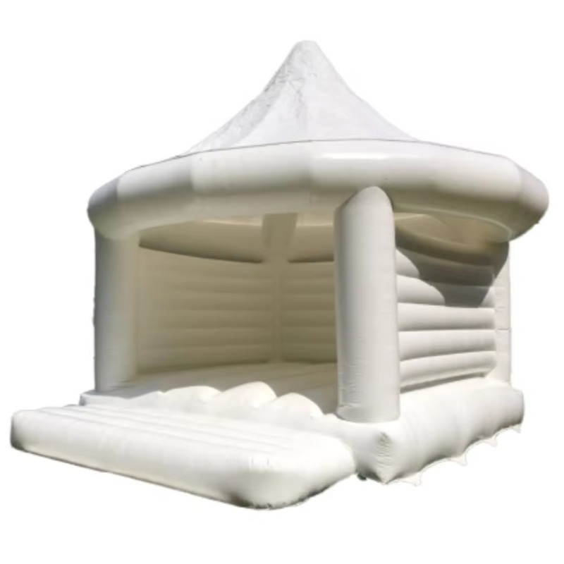Kids Outdoor Games - Château gonflable blanc pour mariage, jeux