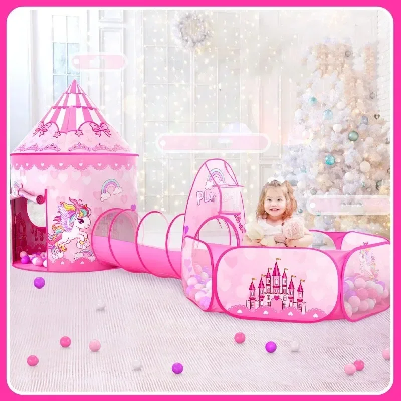 Kids Outdoor Wendy House - 3 en 1 enfants tente maison