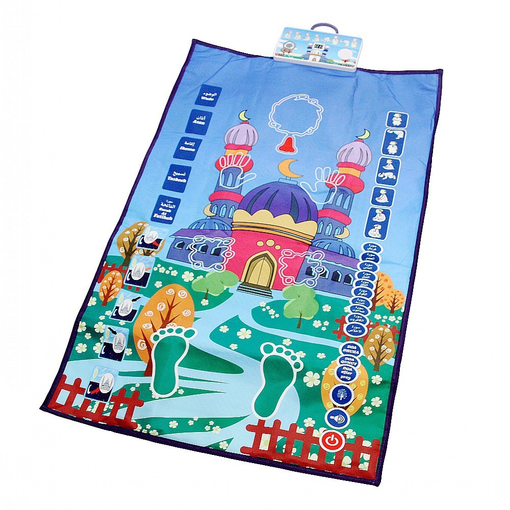 Kids Outdoor Voices - Tapis de prière intelligent pliable bleu