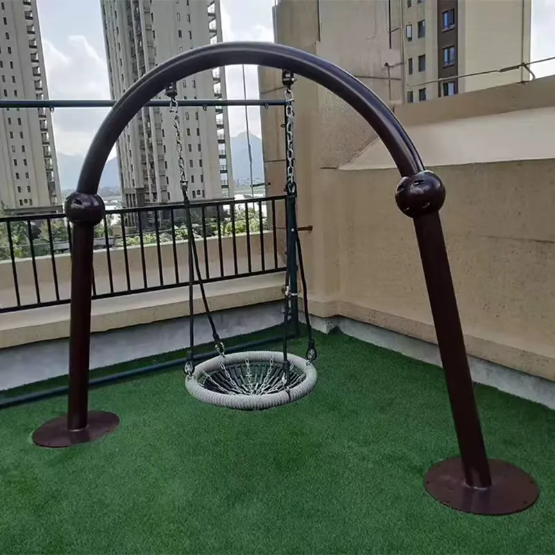 Kids Outdoor Nest Swing - Ensemble de balançoire suspendue d'extérieur, siège