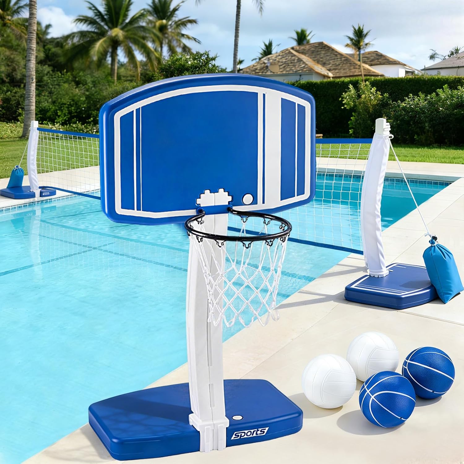 Kids Outdoor Games - Panier de basket-ball et filet de