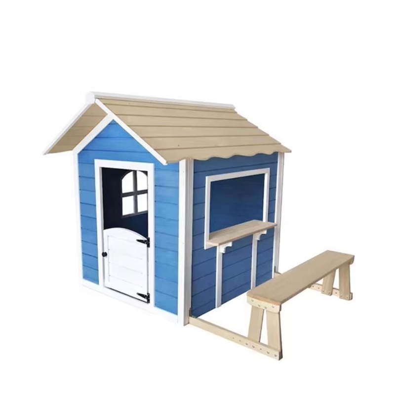 Kids Outdoor Cubby House - Maisonnette de jeu en bois moderne
