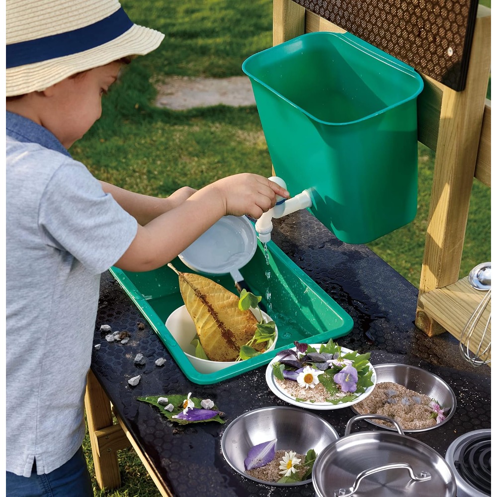 Kids.Outdoor Utensils - Cuisine de jeu en bois d'extérieur