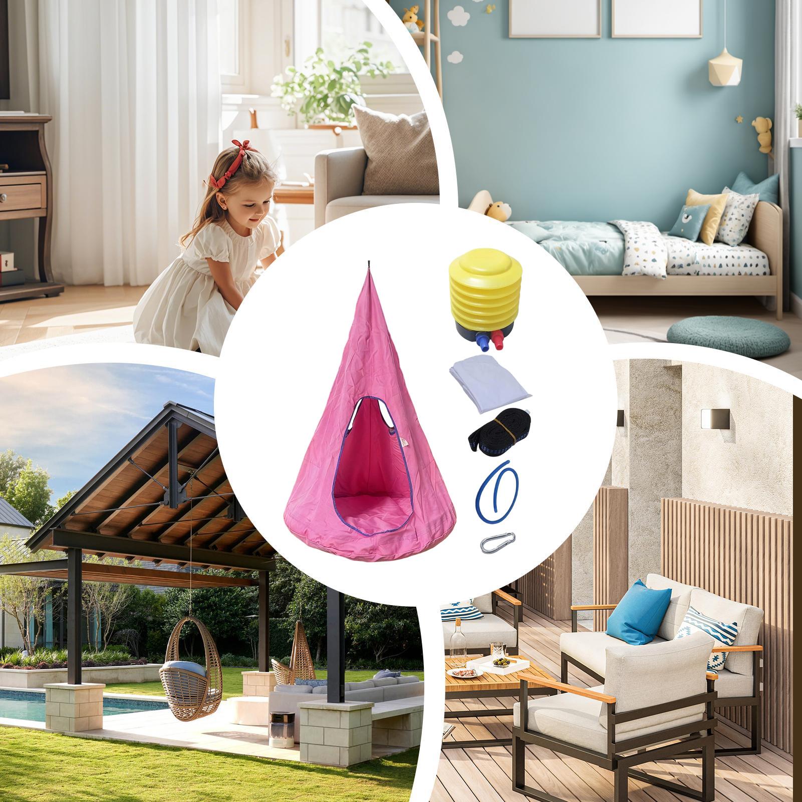 Kids Outdoor Nest Swing - Siège de balançoire pour enfants avec