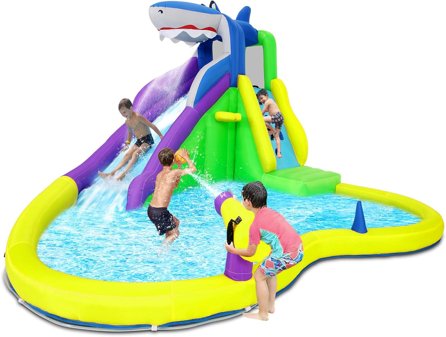 Kids Outdoor Climbing - Structure gonflable 13x14 pieds avec toboggan