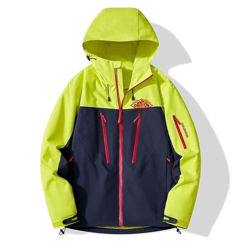 Kids Outdoor Climbing - Veste imperméable coupe-vent simple à capuche