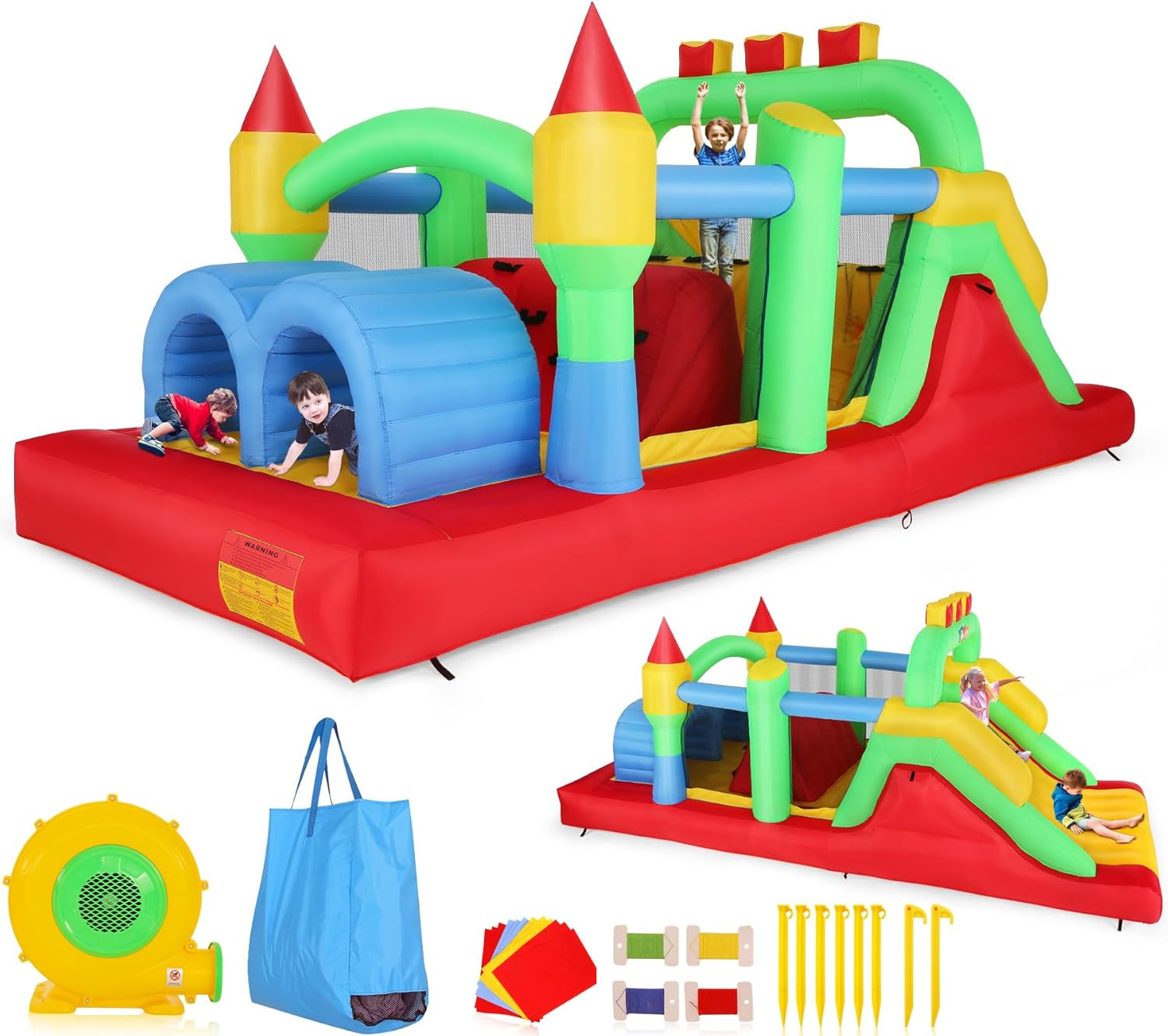 Parcours d'obstacles gonflable - Kids Outdoor Wendy House avis et prix