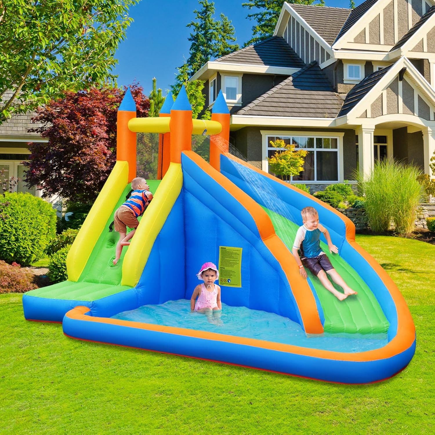 Parc aquatique gonflable géant - Kids Outdoor Climbing avis et prix