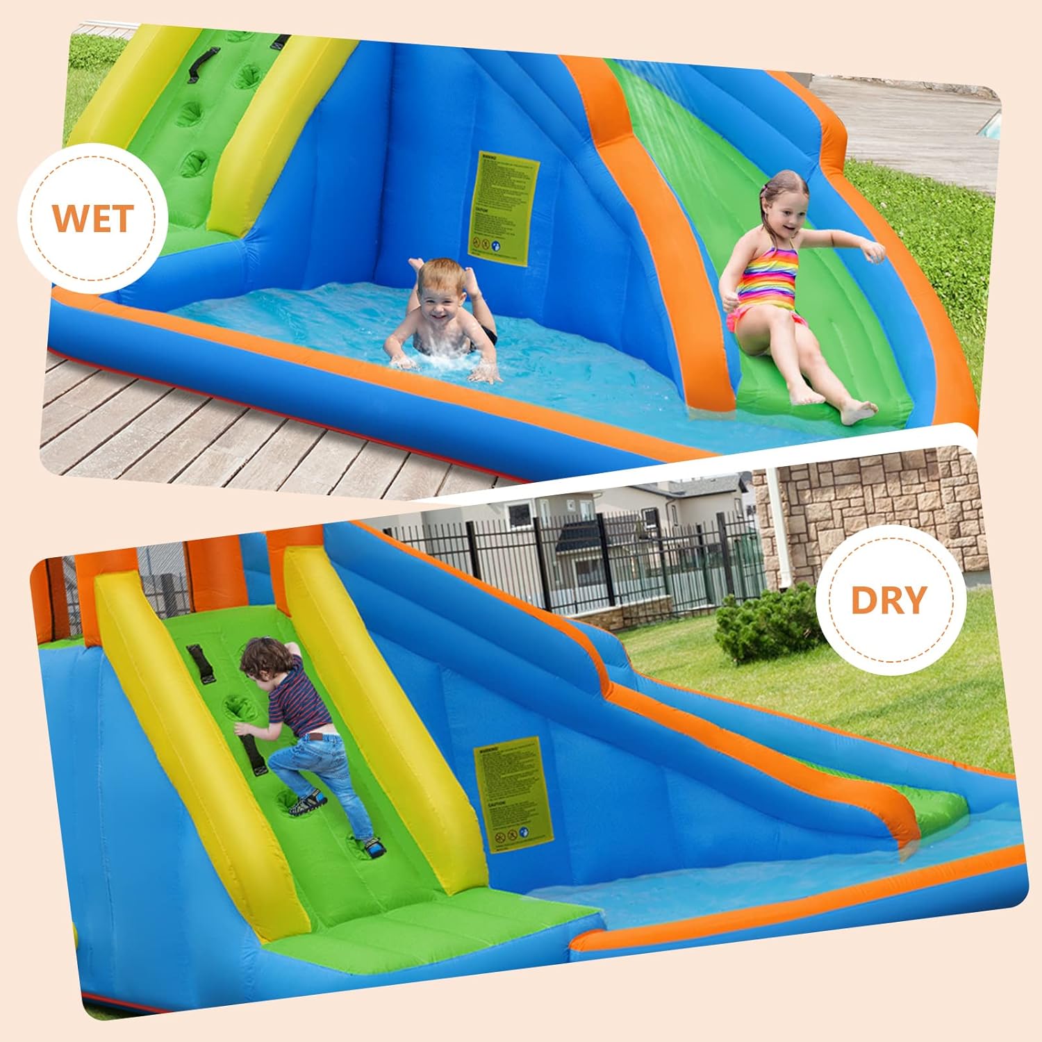 Parc aquatique gonflable géant - Kids Outdoor Climbing avis et prix