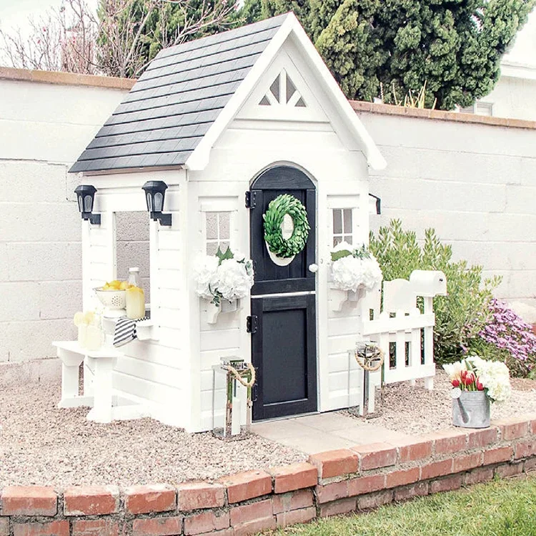 Maisonnette de jeu simple avec - Kids Outdoor Cubby House avis et prix