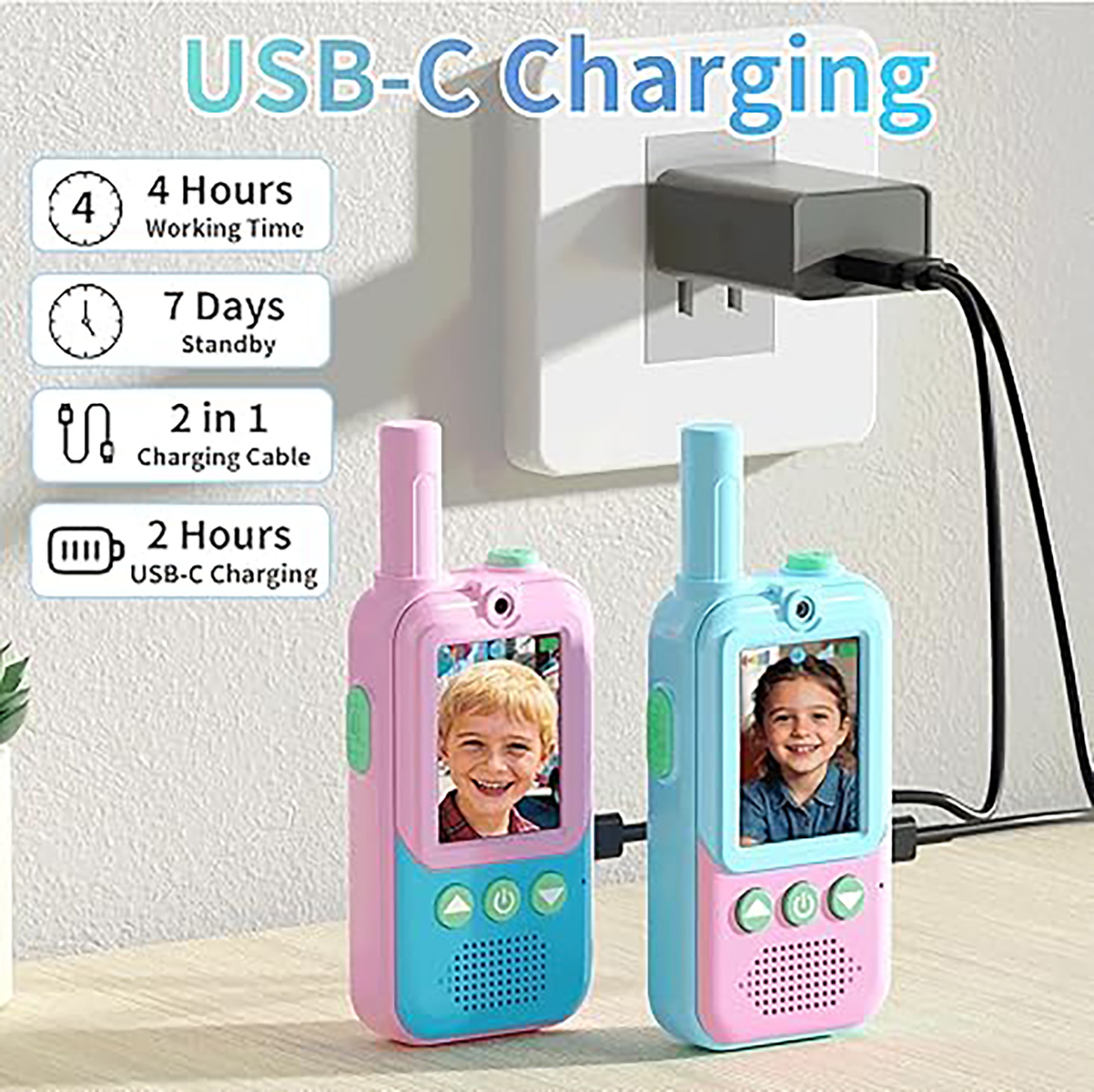 Talkies-walkies vidéo recharge - Kids Outdoor Voices avis et prix