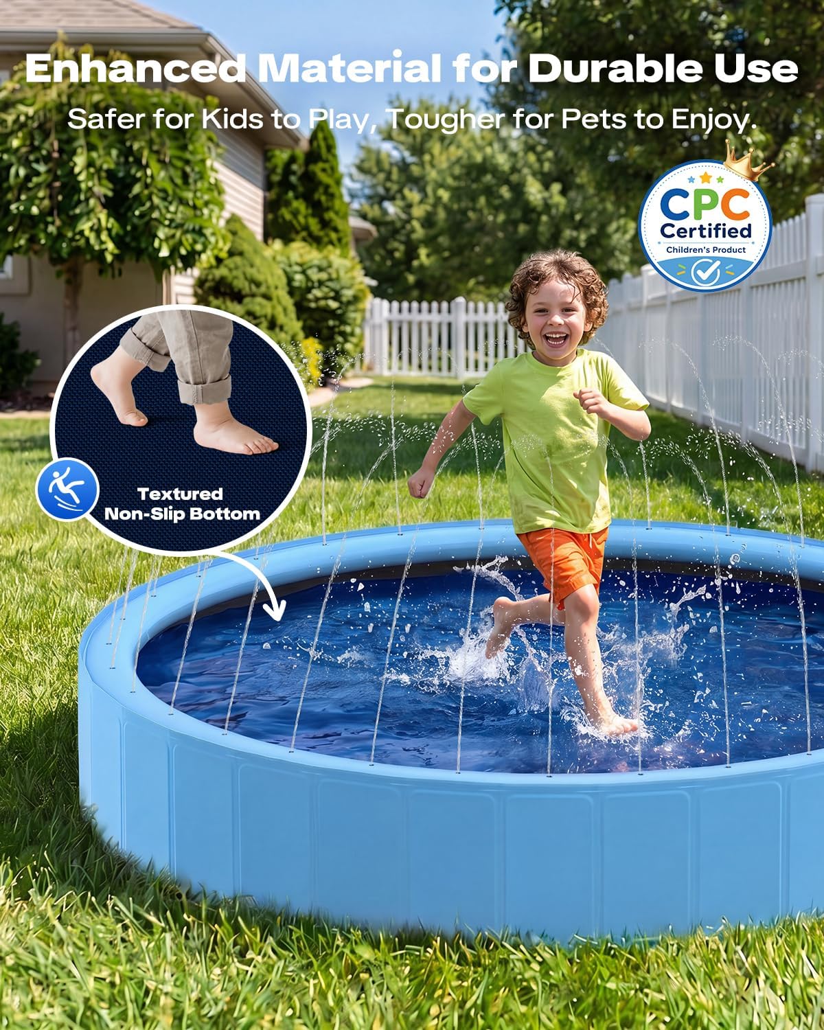 Pataugeoire pliable en PVC gra - Sprinkler Splash Pad avis et prix