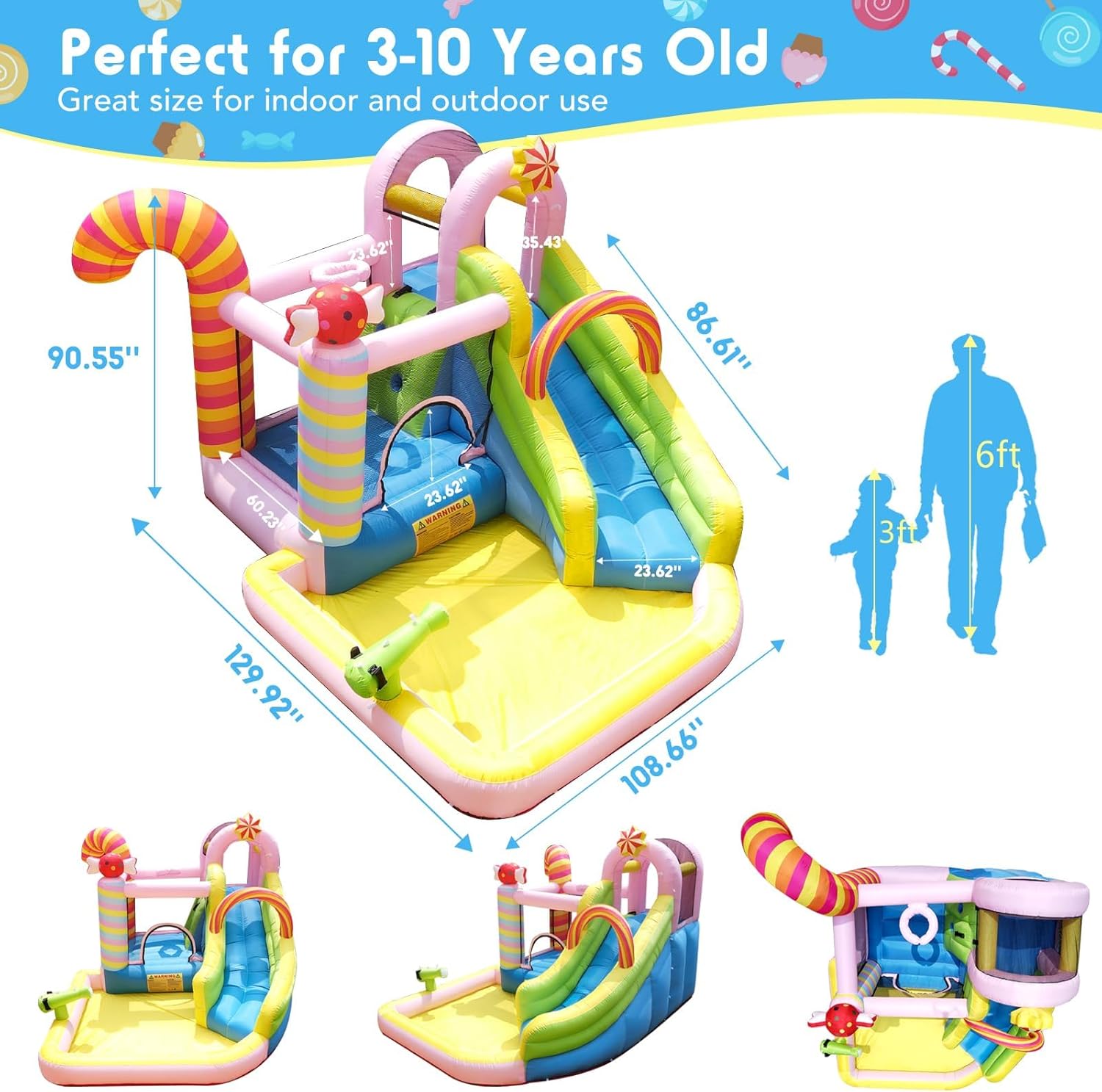 Toboggan aquatique gonflable p - Kids Outdoor Climbing avis et prix
