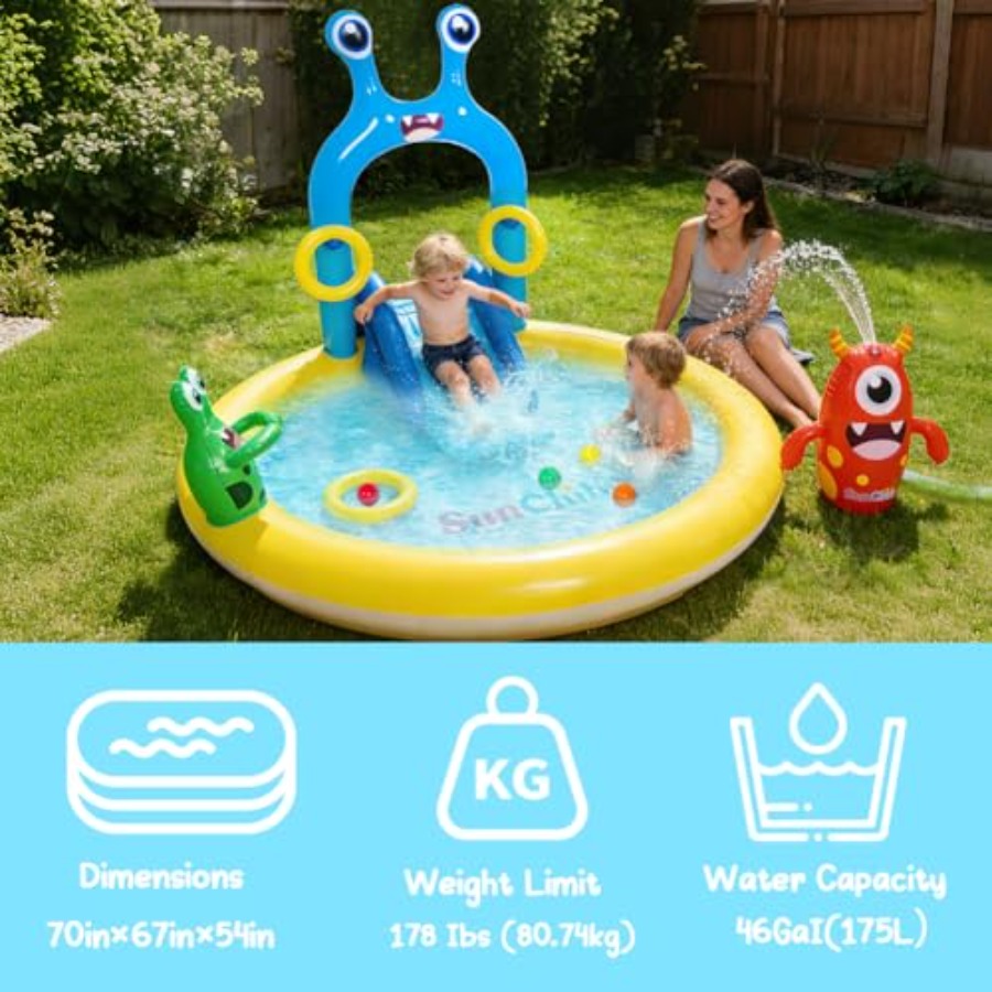 Aire de jeux gonflable aquatiq - Sprinkler Splash Pad avis et prix