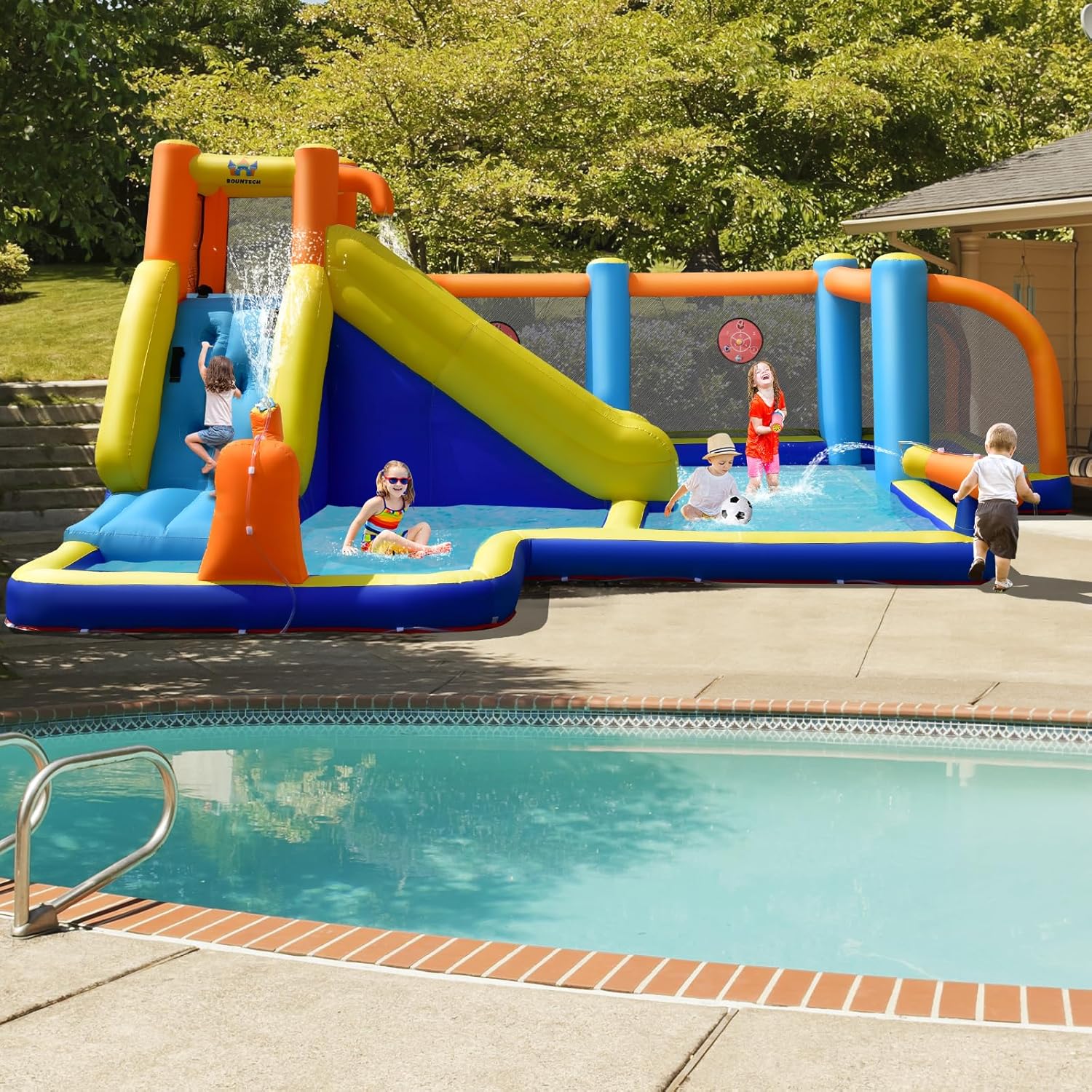 Toboggan aquatique gonflable g - Kids Outdoor Climbing avis et prix