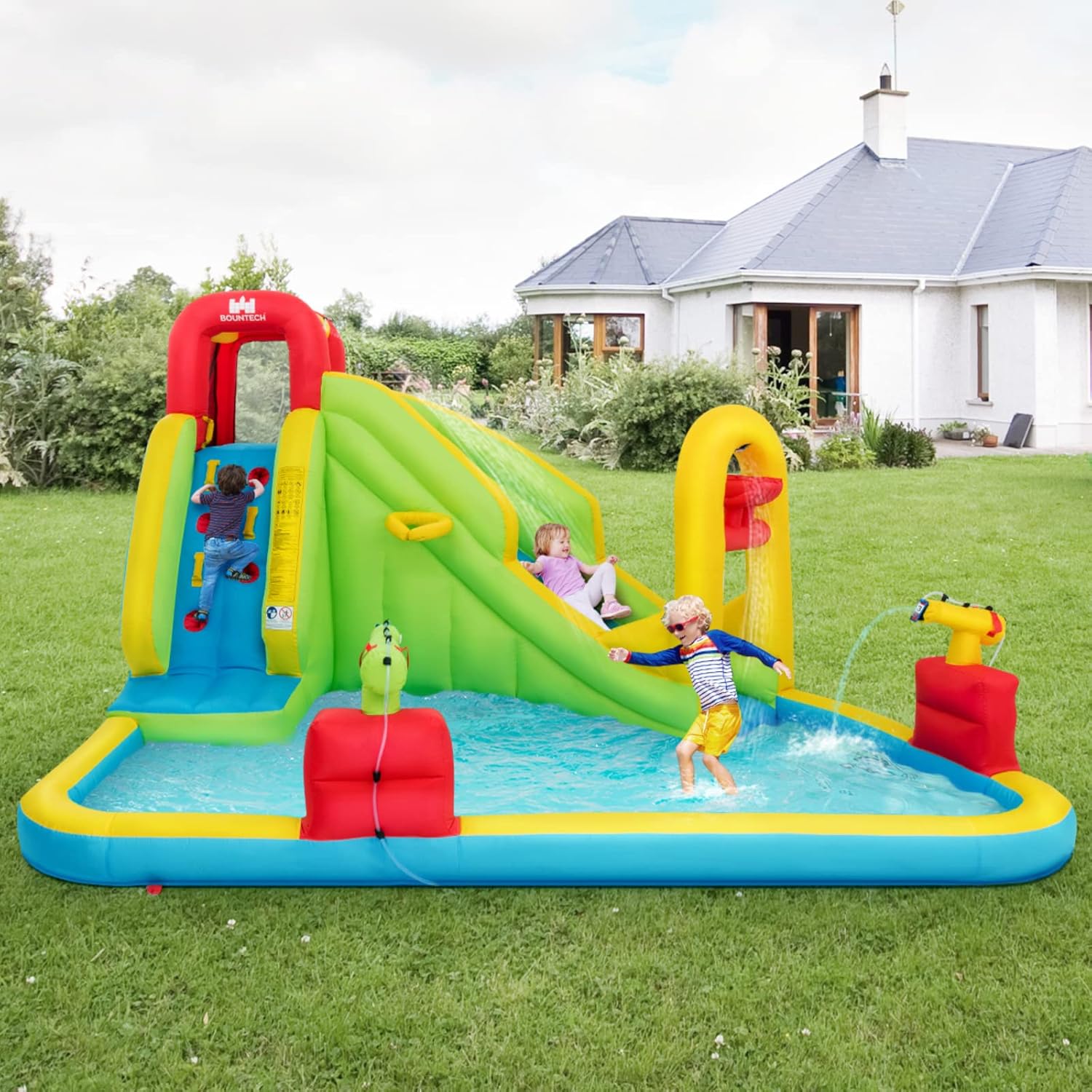 Parc aquatique gonflable géant - Kids Outdoor Climbing avis et prix