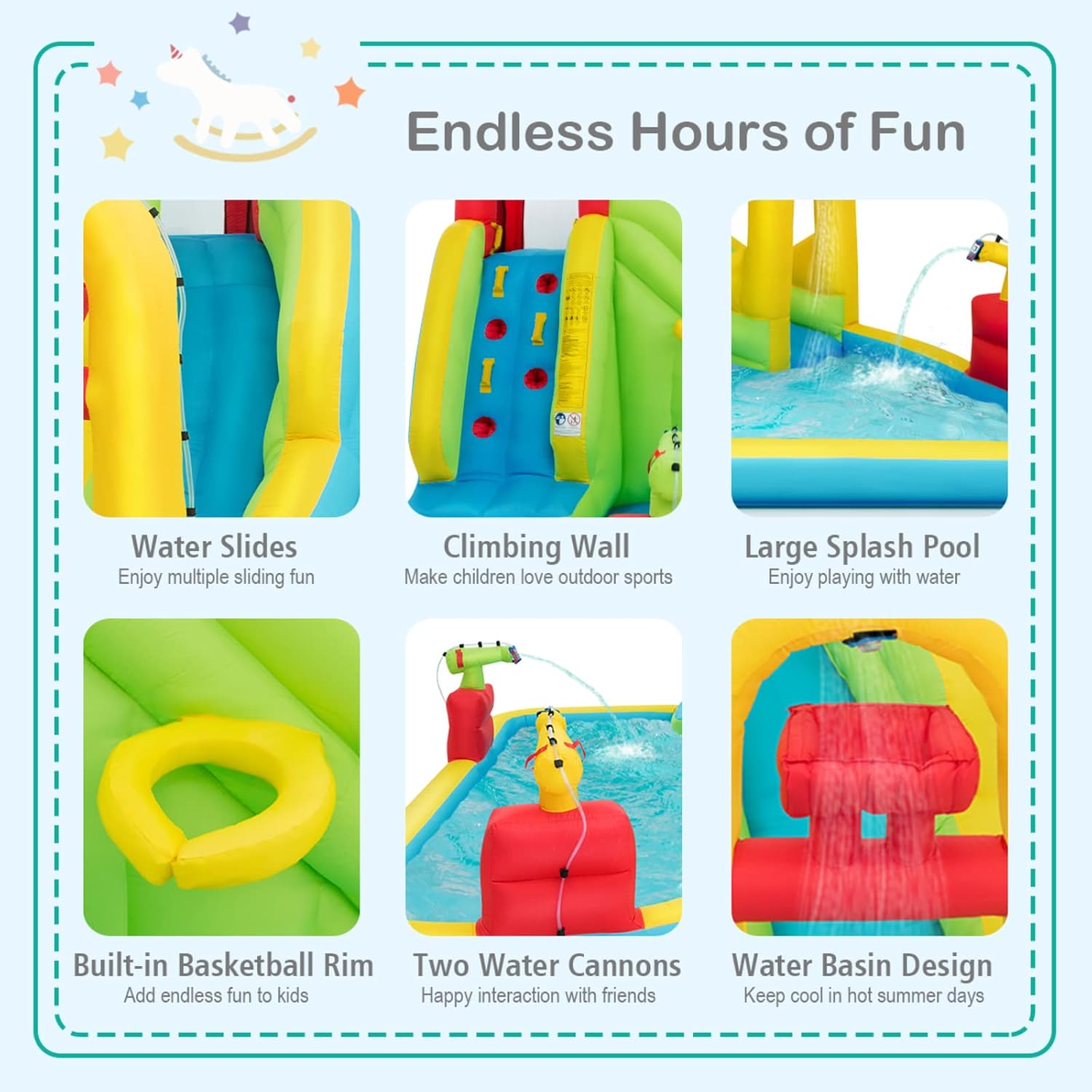 Parc aquatique gonflable géant - Kids Outdoor Climbing avis et prix