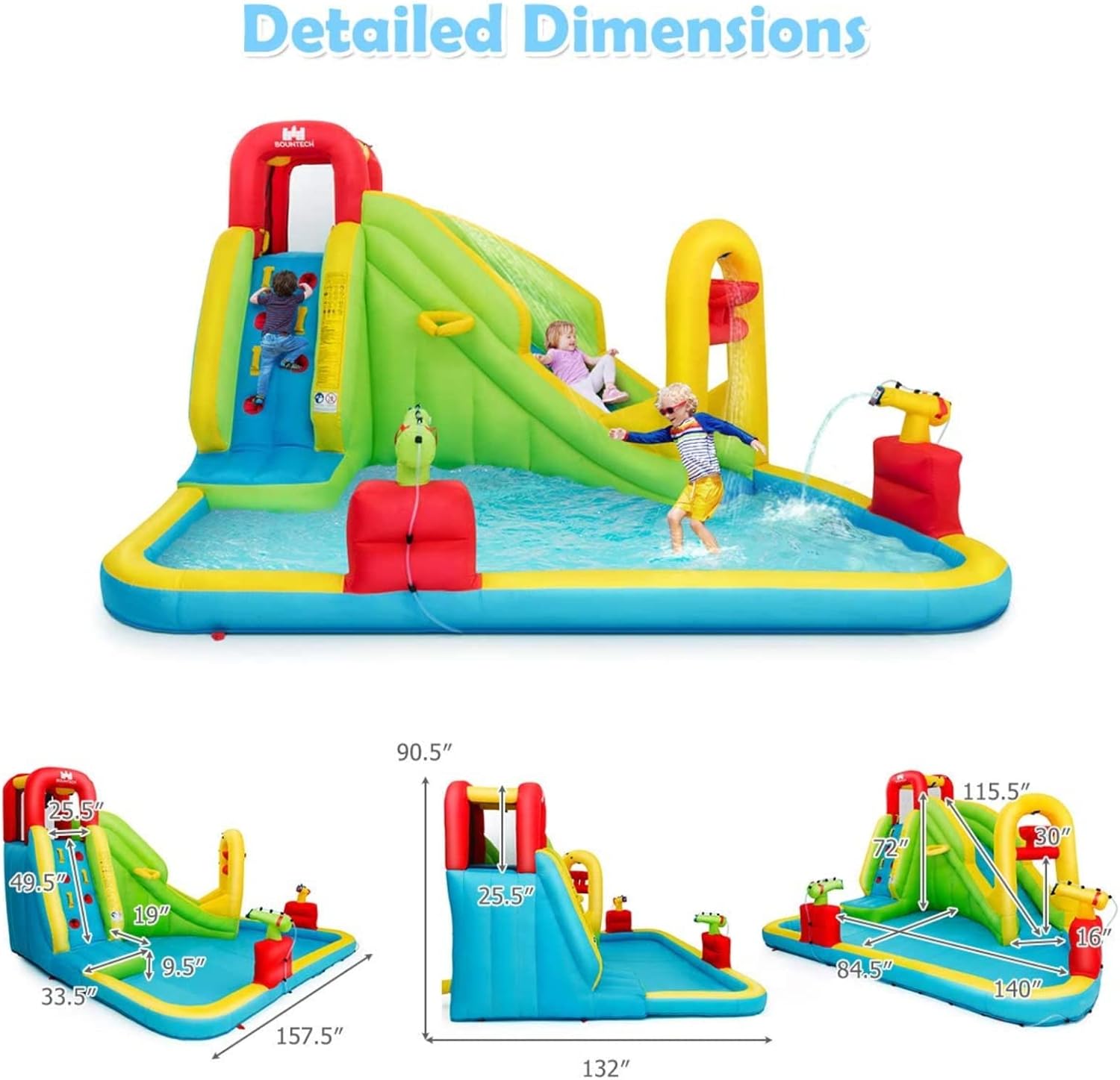 Parc aquatique gonflable géant - Kids Outdoor Climbing avis et prix