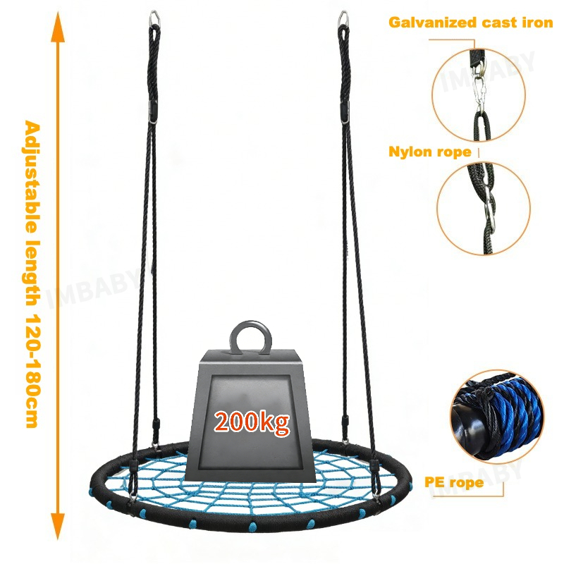 IMBABY Balançoire ronde en fil - Kids Outdoor Nest Swing avis et prix