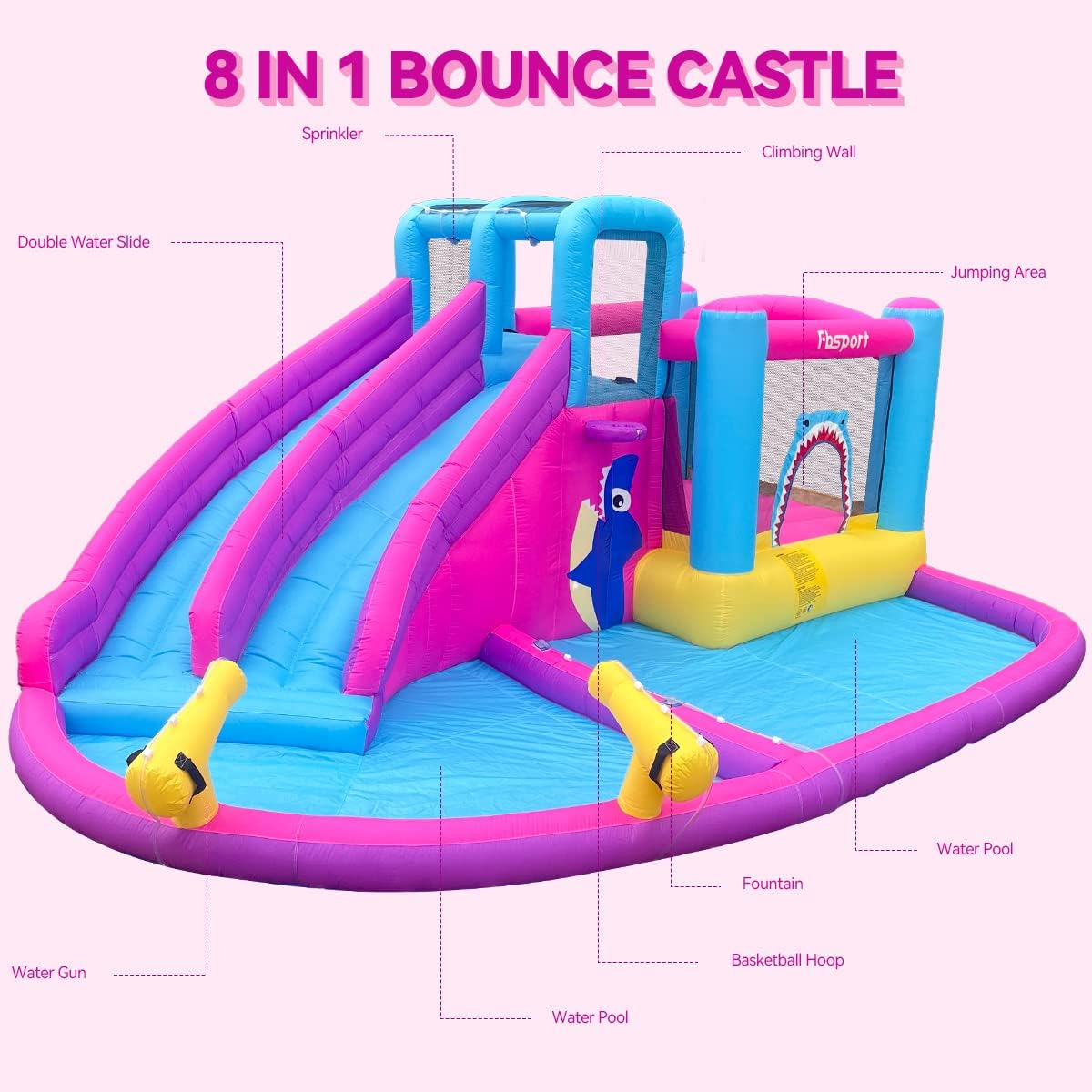 Château gonflable avec tobogga - Kids Outdoor Climbing avis et prix