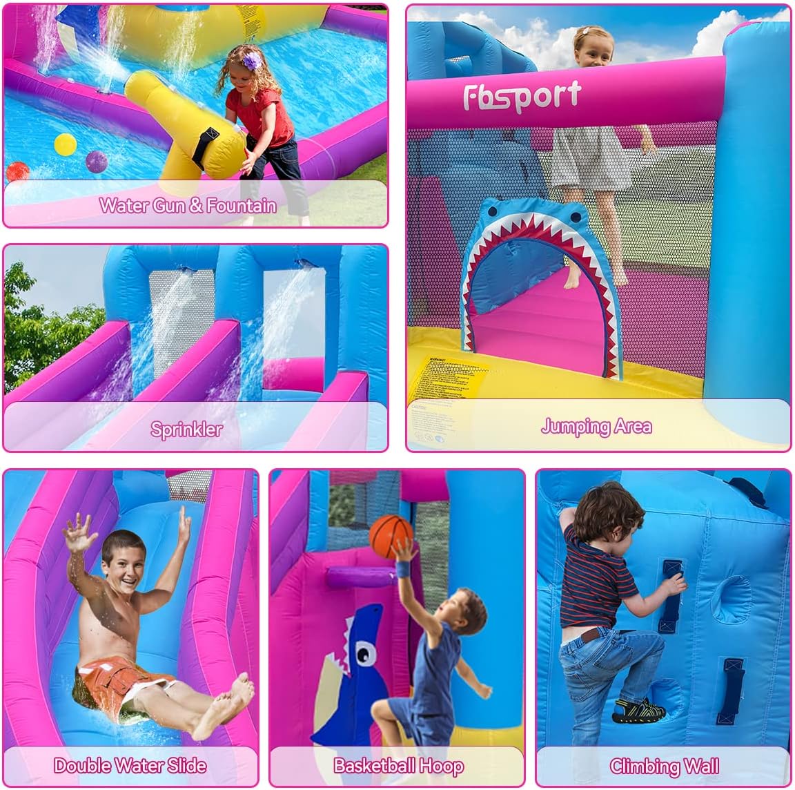 Château gonflable avec tobogga - Kids Outdoor Climbing avis et prix