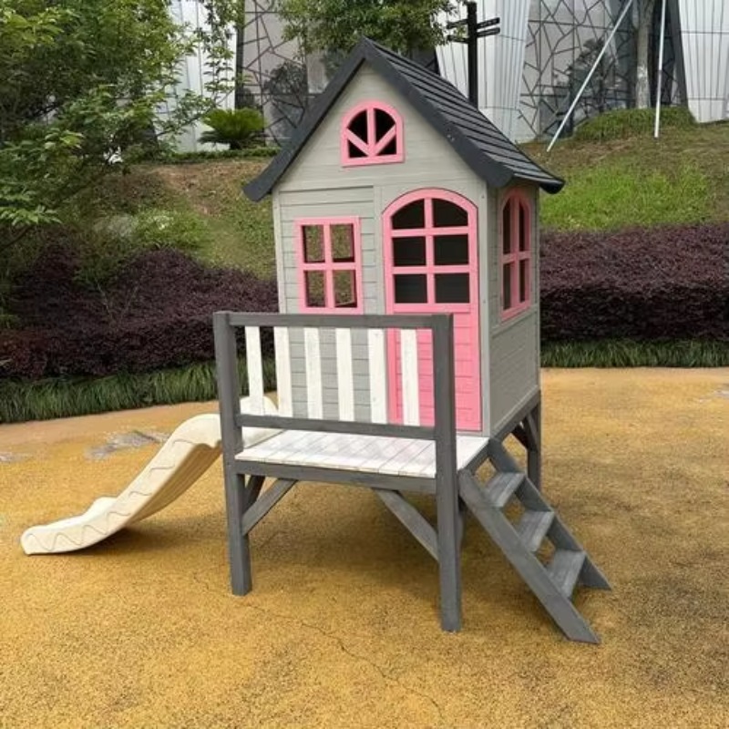 Maisonnette de jeu en bois pou - Kids Outdoor Cubby House avis et prix