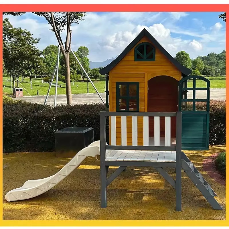 Maisonnette de jeu en bois pou - Kids Outdoor Cubby House avis et prix