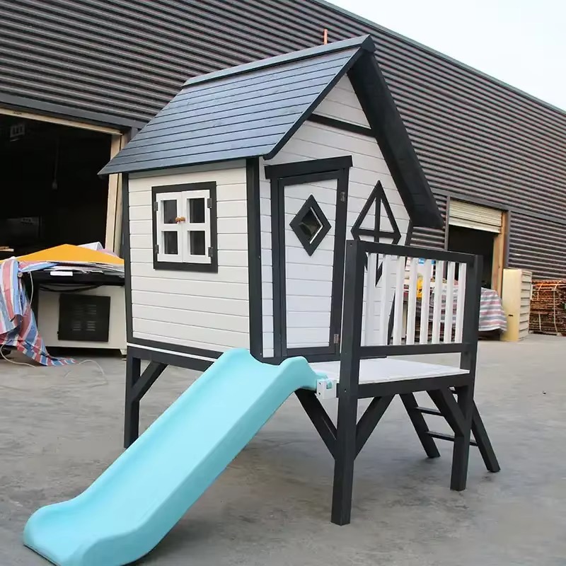 Maisonnette de jeu en bois pou - Kids Outdoor Cubby House avis et prix